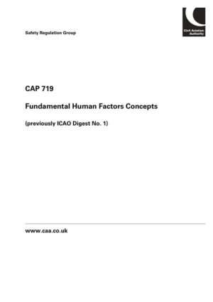 CAP 719 Fundamental Human Factors Concepts