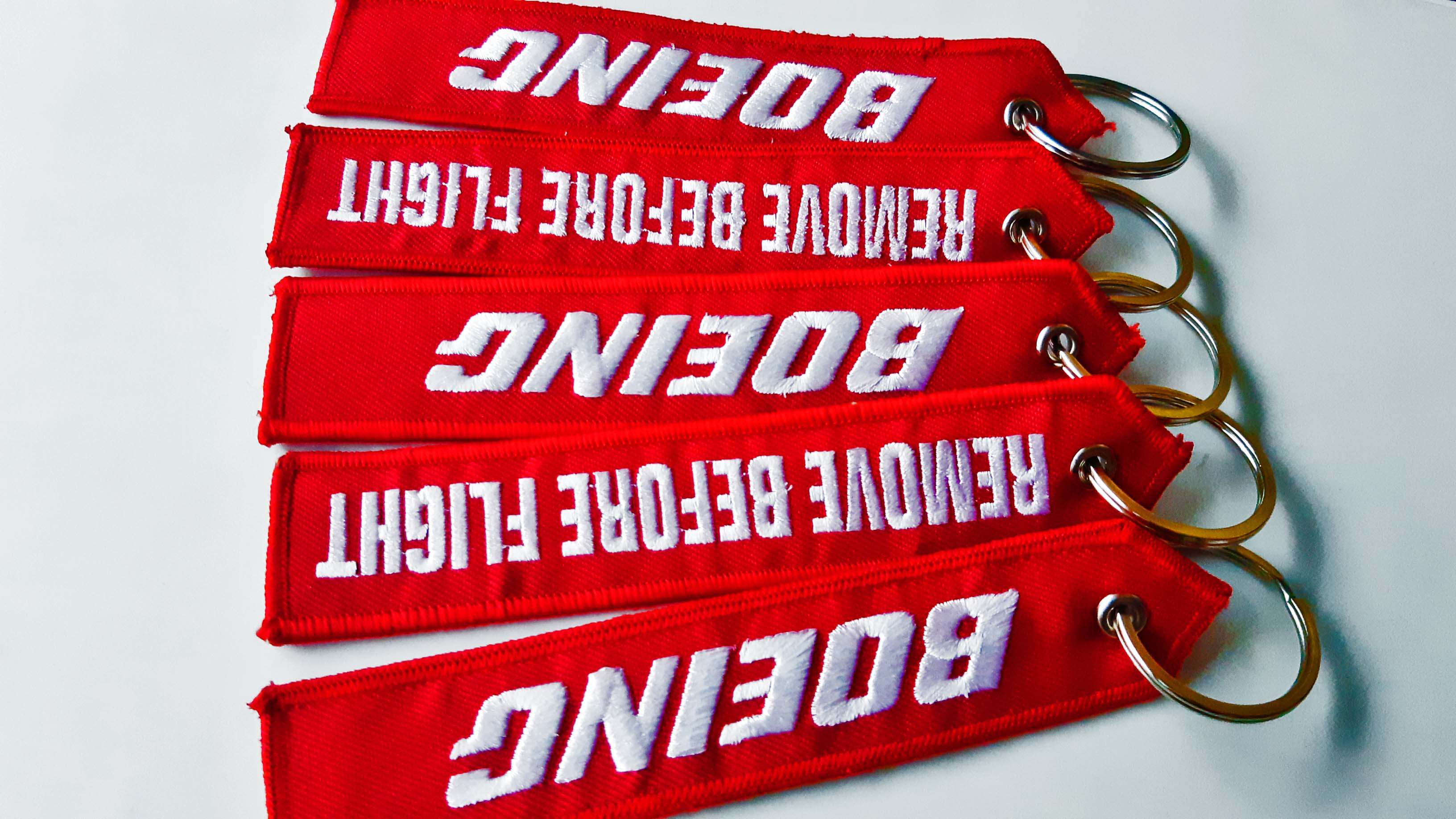 Boeing Remove Before Flight Keychain(Set of 5)