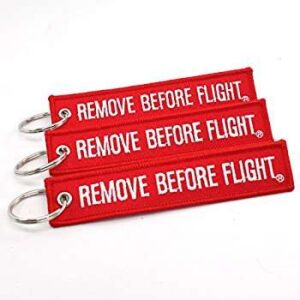 Remove Before Flight Keychain(Set of 3)
