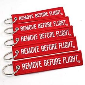 Remove Before Flight Keychain(Set of 5)
