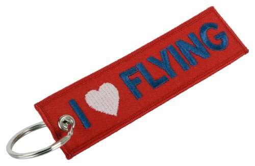 i love flying keychain aviation accessory