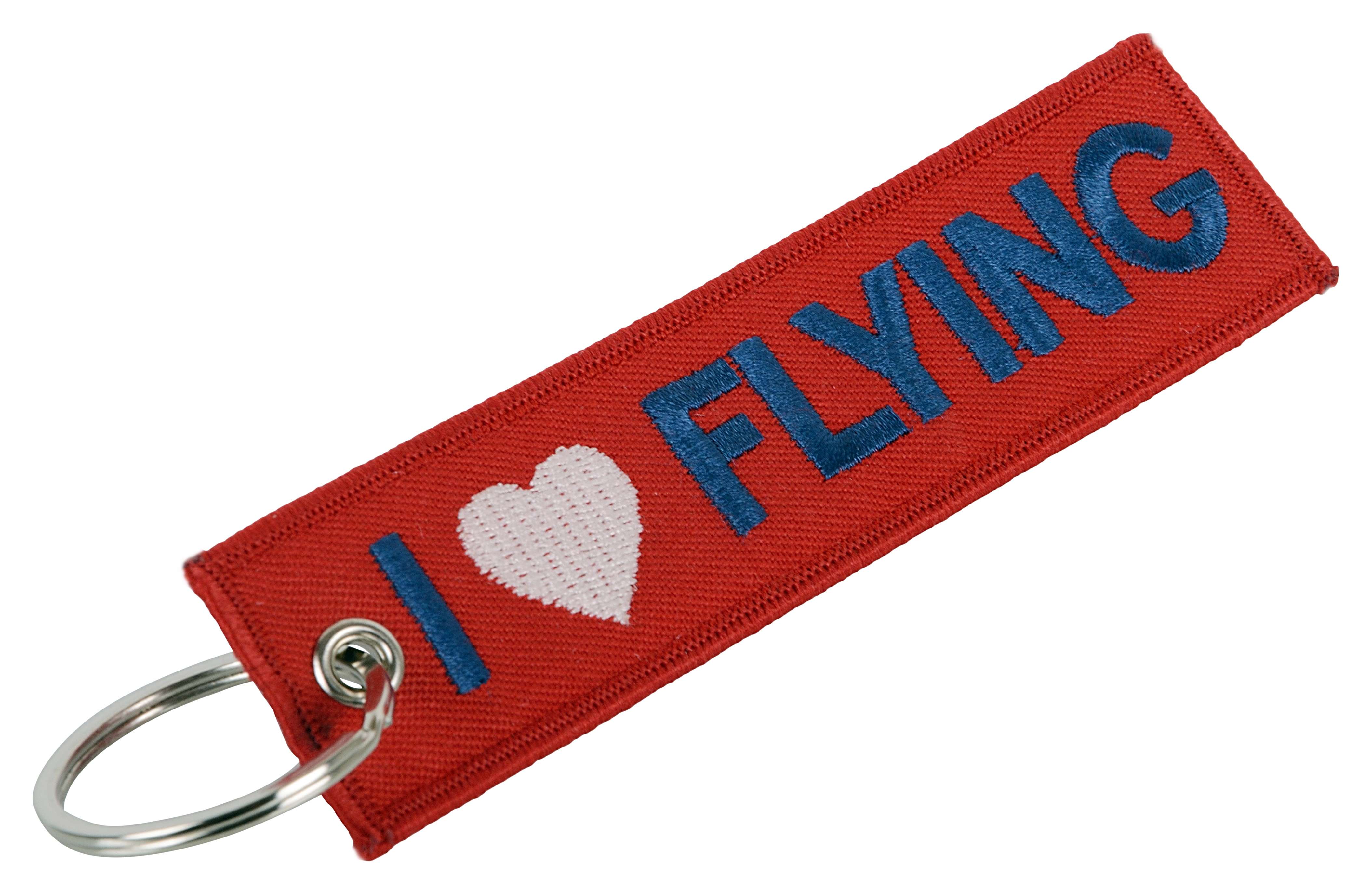 I love flying keychain