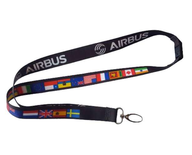 airbus lanyard black