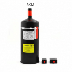OFC 3km fiber optical spool with cable outlet and connector