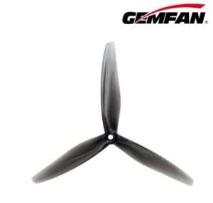Gemfan 7050 Hurricane PC three-blade propellers in clear gray, 2 pairs