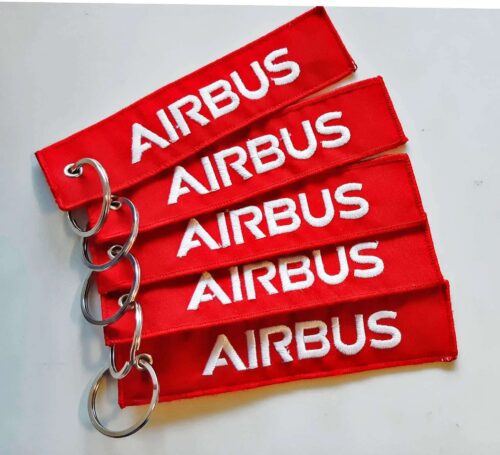 Airbus Remove Before Flight keychain aviation safety tag