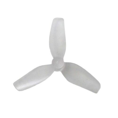 HQProp Ultralight Whoop Prop 1.2×0.9×3(31MM) Clear (2CW+2CCW)-PC-1MM Shaft HQProp ultralight whoop prop 1.2x0.9x3 31mm clear tri-blade micro drone propeller 1mm shaft