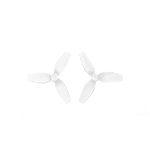 HQProp Ultralight Whoop Prop 1.2×0.9×3(31MM) Clear (2CW+2CCW)-PC-1MM Shaft HQProp ultralight whoop prop 1.2x0.9x3 31mm clear tri-blade micro drone propeller 1mm shaft CW CCW