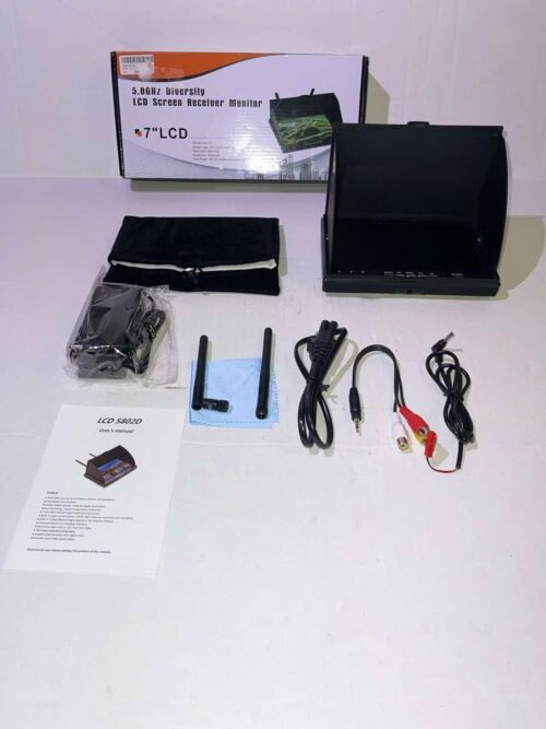 FPV receiver monitor 5.8GHz 40 channels 7 inch LCD screen for drone FPV video monitoring