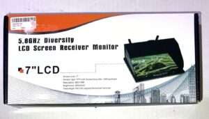 FPV Receiver Monitor 5.8GHz 40 Channel 7 Inch LCD Screen for Drones