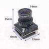 JINJIEAN MINI B19 FPV camera in black 1500TVL resolution for racing drones.