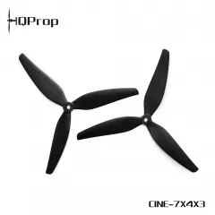 HQProp Cine7(7X4X3) (1CW+1CCW) Black-Glass Fiber Reinforced Nylon