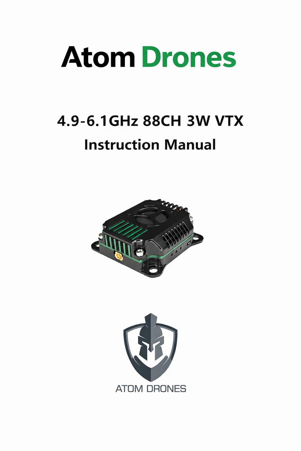 Atom Drones 3W VTX 88CH high power FPV transmitter