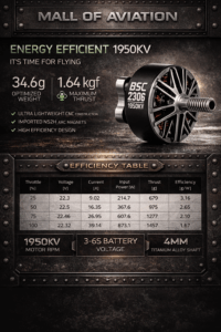 MAD BSC 2306 1950KV Brushless Motor – 6S FPV Drone Motor