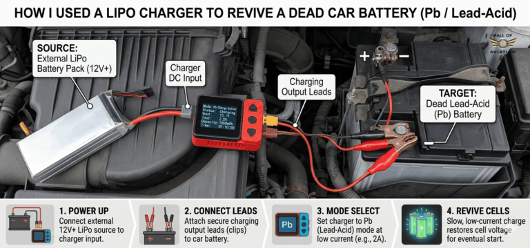 How I Used a LiPo Charger to Revive a Dead Car Battery