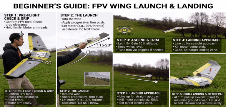 How to Launch and Land an FPV Wing