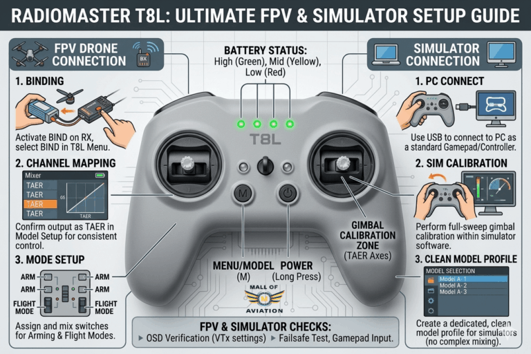 How to Setup Radiomaster T8L for FPV Drones & Simulators