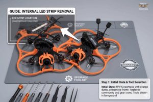 Upgrade GEPRC Cinelog30 V3 LED removal step by step