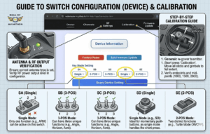 Switch Configuration for how to setup radiomaster t8l for fpv drones simulators showing momentary switch settings
