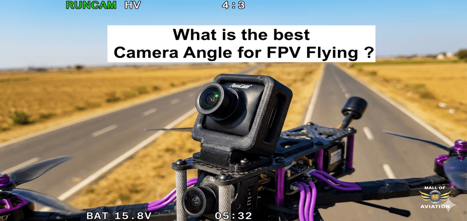 camera angle for an fpv drones